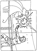 A coloring page of star wars